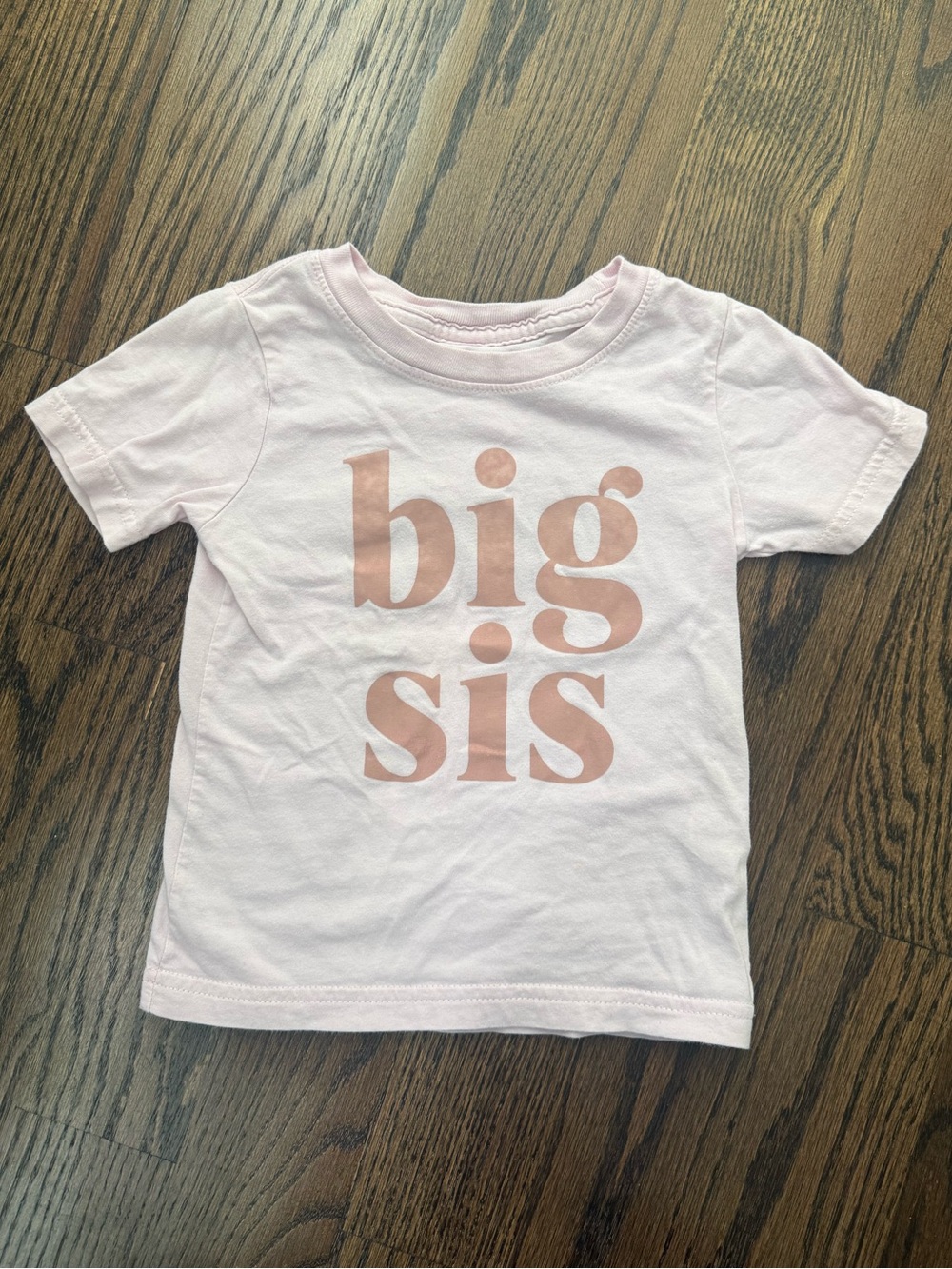 Big Sis Short Sleeve Tee in Light Pink